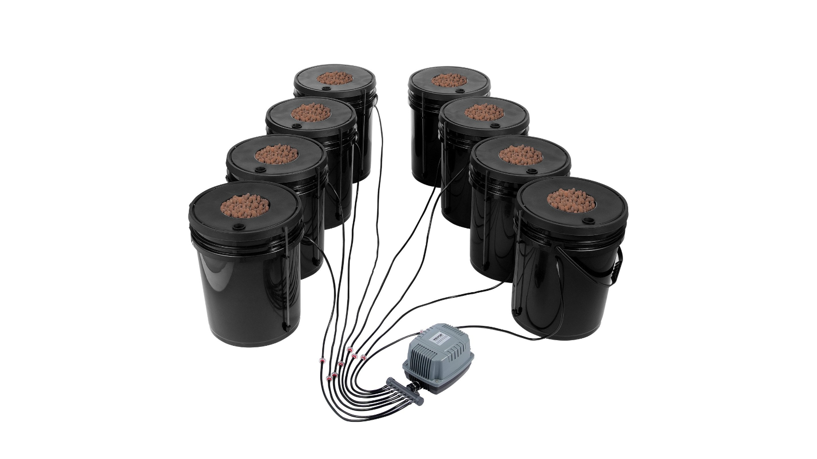 YS DWC Hydroponics Grow System with 8 Bucket