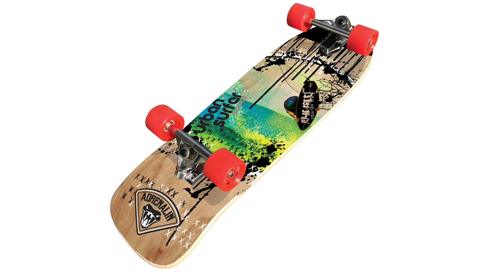 Adrenalin 32inch Skate Urban Surfer Rodeo Skateboard