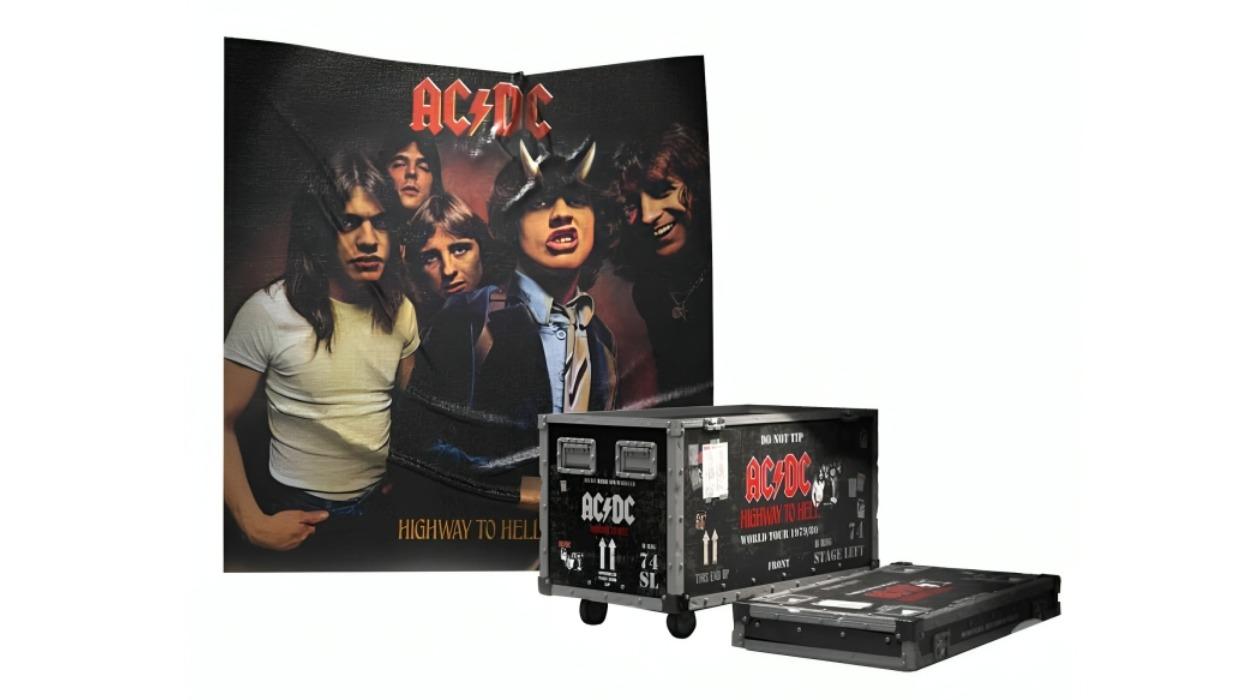 Singer AC/DC Highway to Hell Road Case and Stage Backdrop | Harvey Norman