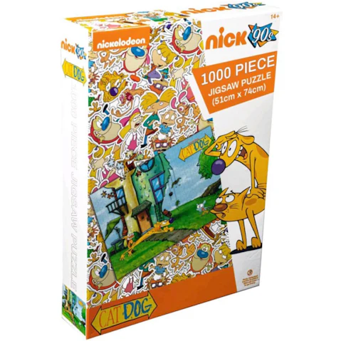 Catdog Yard 1000 Piece Jigsaw Puzzle