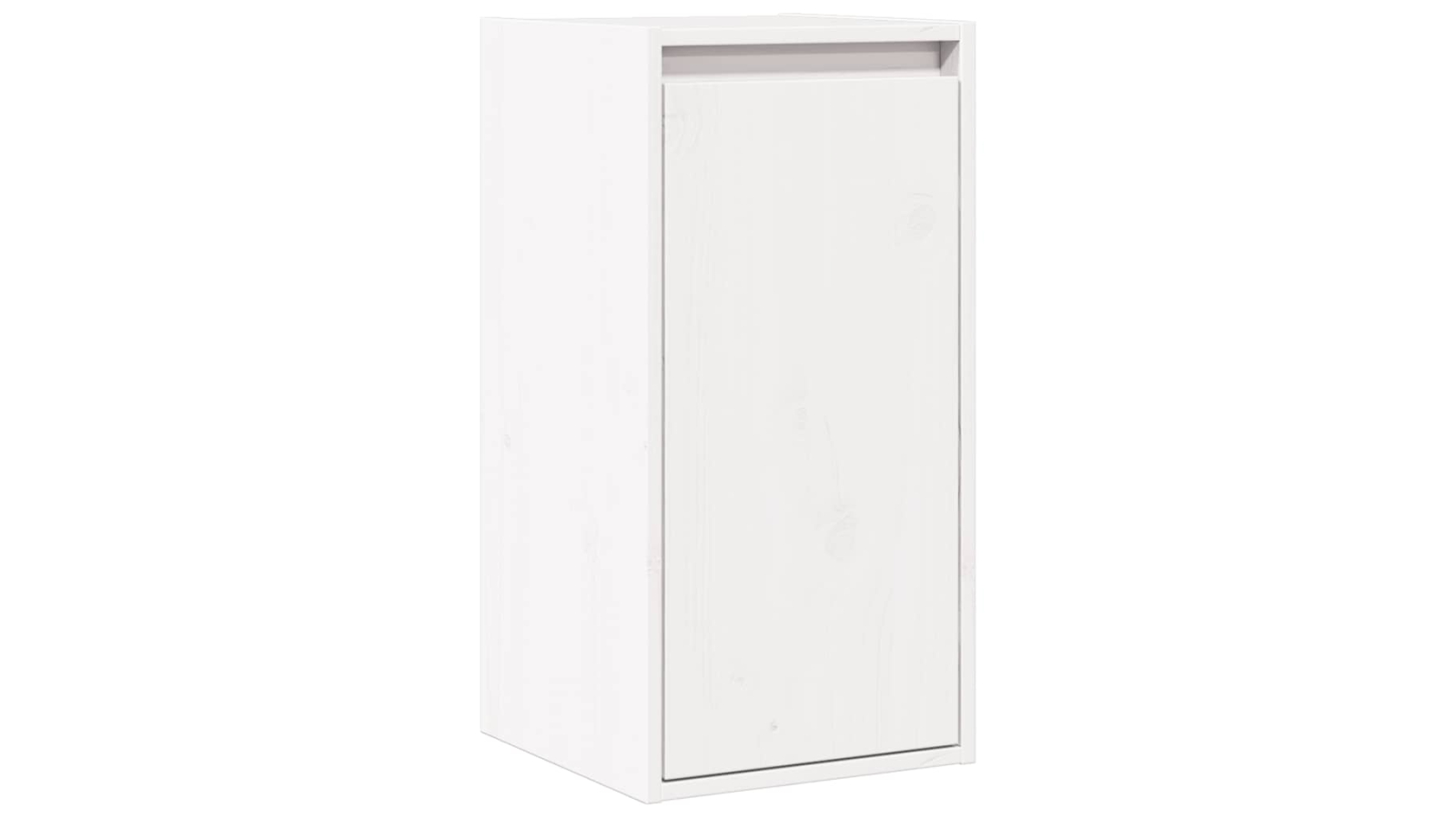 vidaXL White Solid Wood Pine Wall Cabinet - 30 x 30 x 100cm