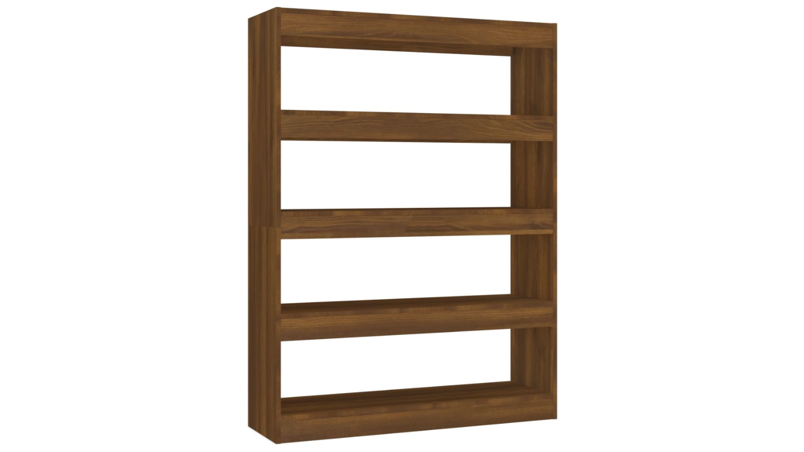 vidaXL Brown Oak 100 x 30 x 135cm Book Cabinet/Room Divider