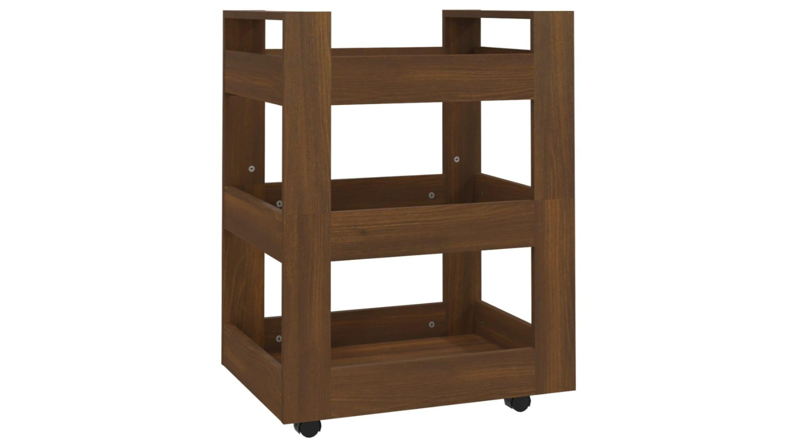 vidaXL Kitchen Trolley Brown Oak Harvey Norman