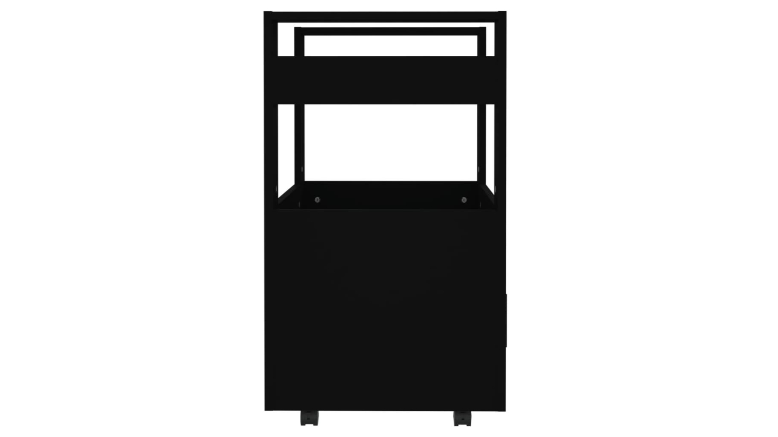 vidaXL Kitchen Trolley with Door Black Harvey Norman