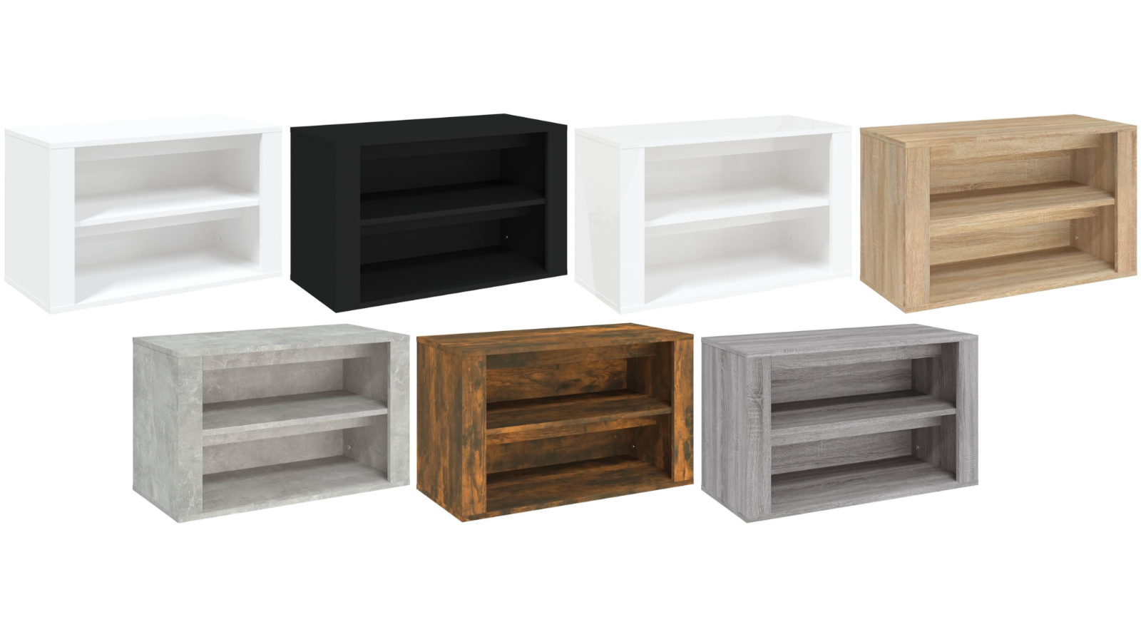 vidaXL 75 x 35 x 45cm Engineered Wood Shoe Rack