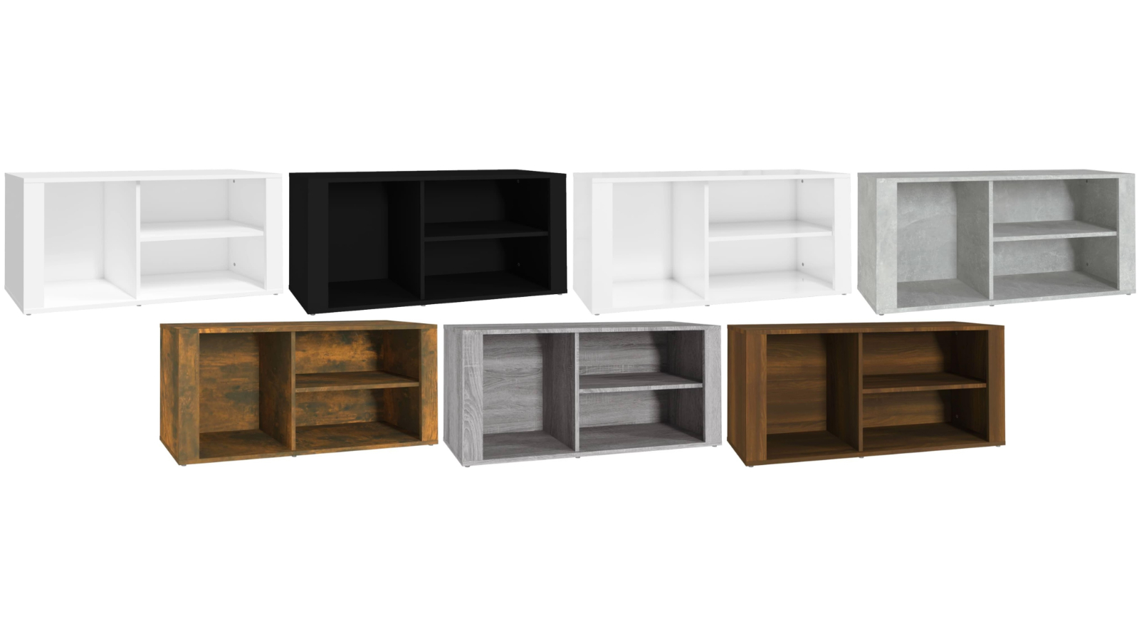 vidaXL 100 x 35 x 45cm Engineered Wood Shoe Cabinet