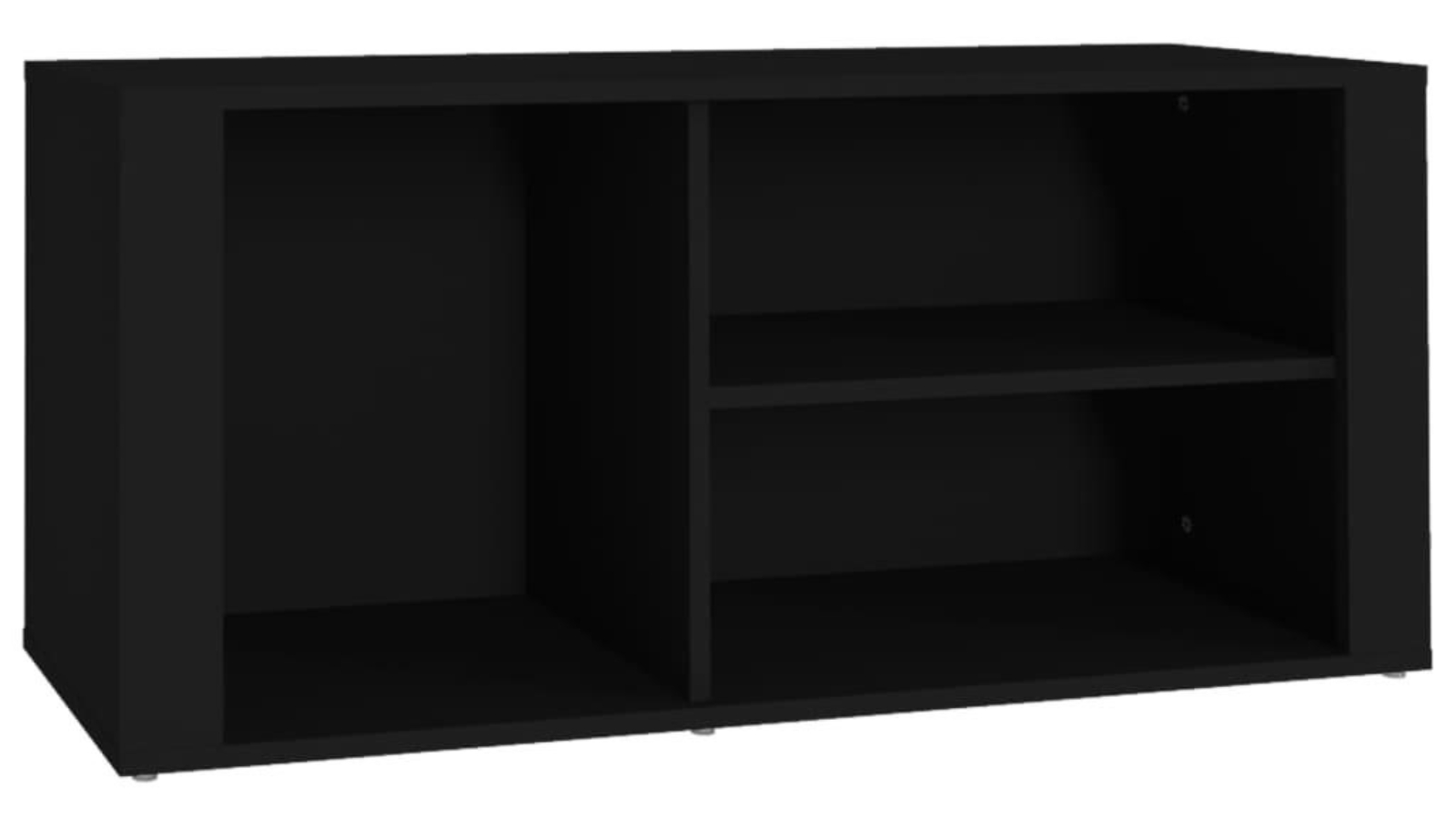 vidaXL 100 x 35 x 45cm Engineered Wood Shoe Cabinet - Black