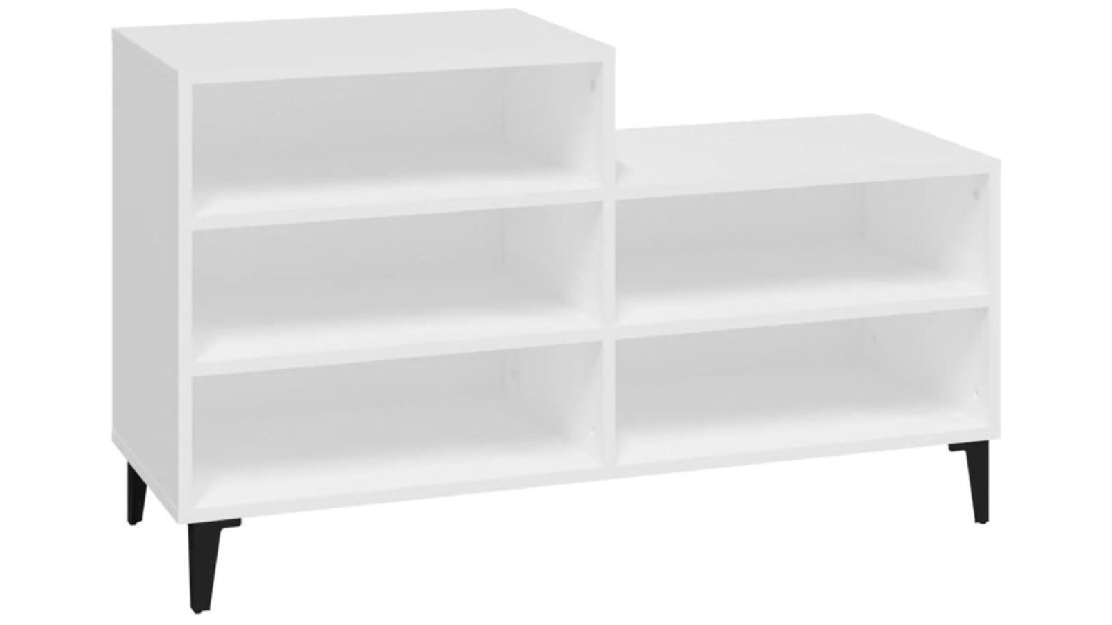 vidaXL 102 x 36 x 60cm Engineered Wood Compact Shoe Cabinet - White