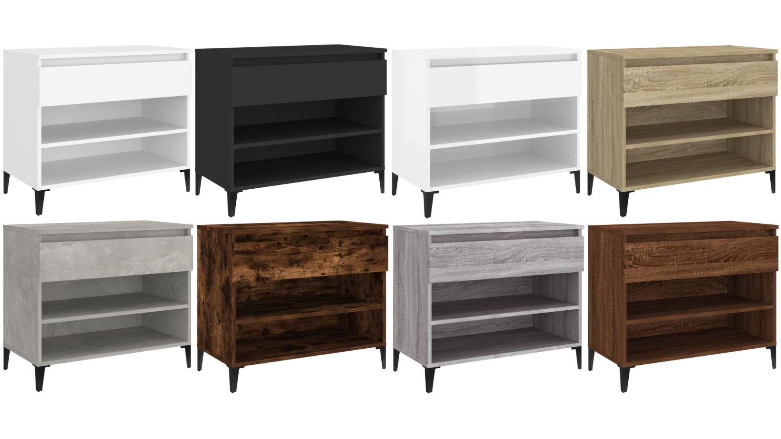 vidaXL 70 x 36 x 60cm Engineered Wood Shoe Cabinets