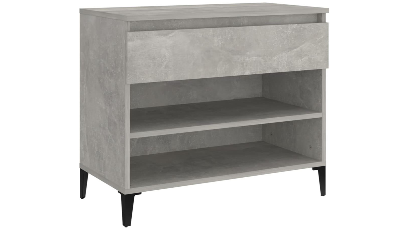 vidaXL 70 x 36 x 60cm Engineered Wood Shoe Cabinets - Concrete Grey