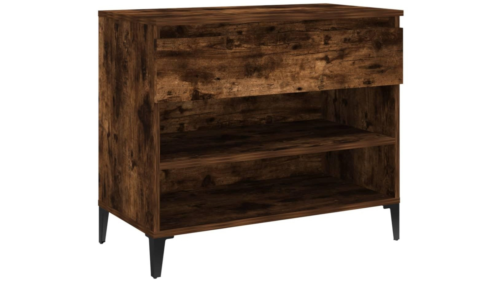 vidaXL 70 x 36 x 60cm Engineered Wood Shoe Cabinets - Smoked Oak