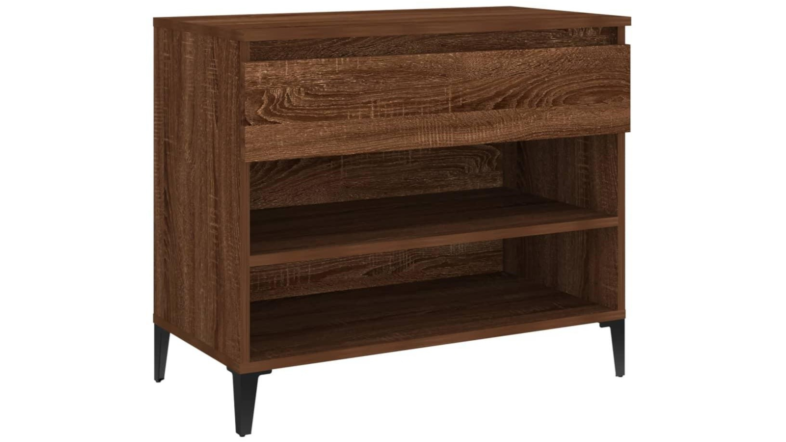 vidaXL 70 x 36 x 60cm Engineered Wood Shoe Cabinets - Brown Oak