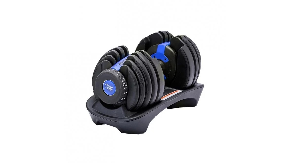 24kg Adjustable Home Gym Dumbbell - Blue