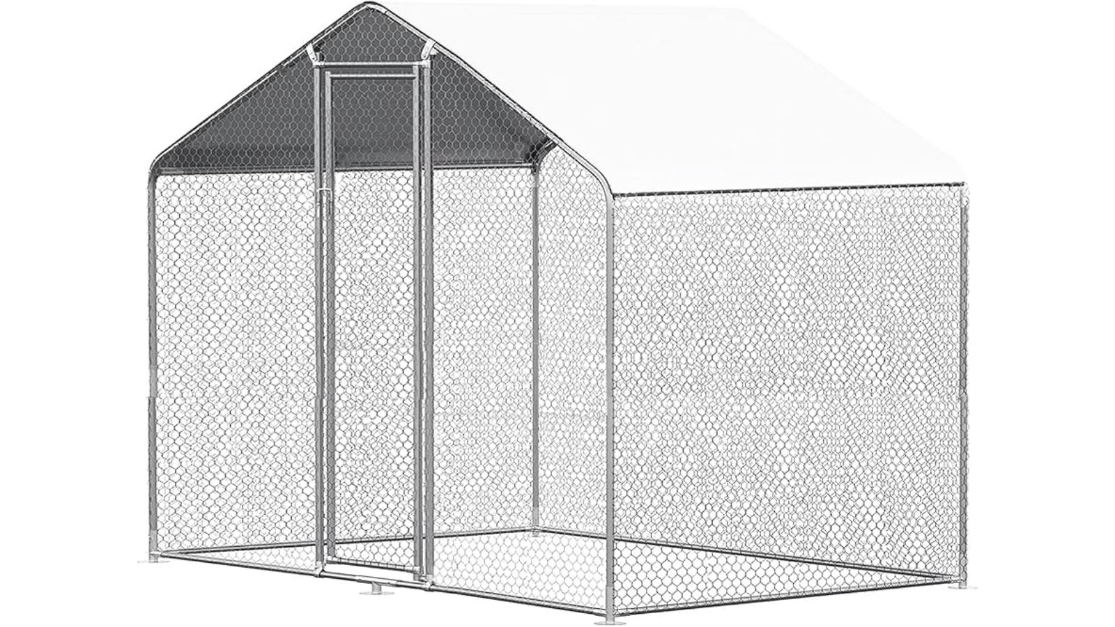 Topet Large Walk-in Chicken Coop - White