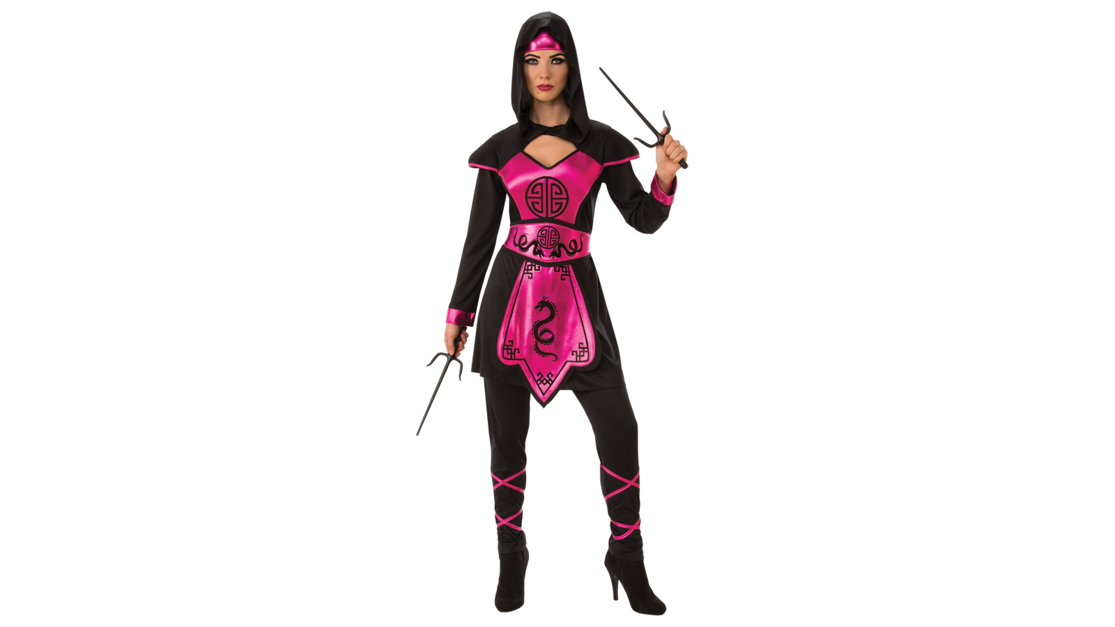 Pink Ninja Warrior Costume - Size Medium