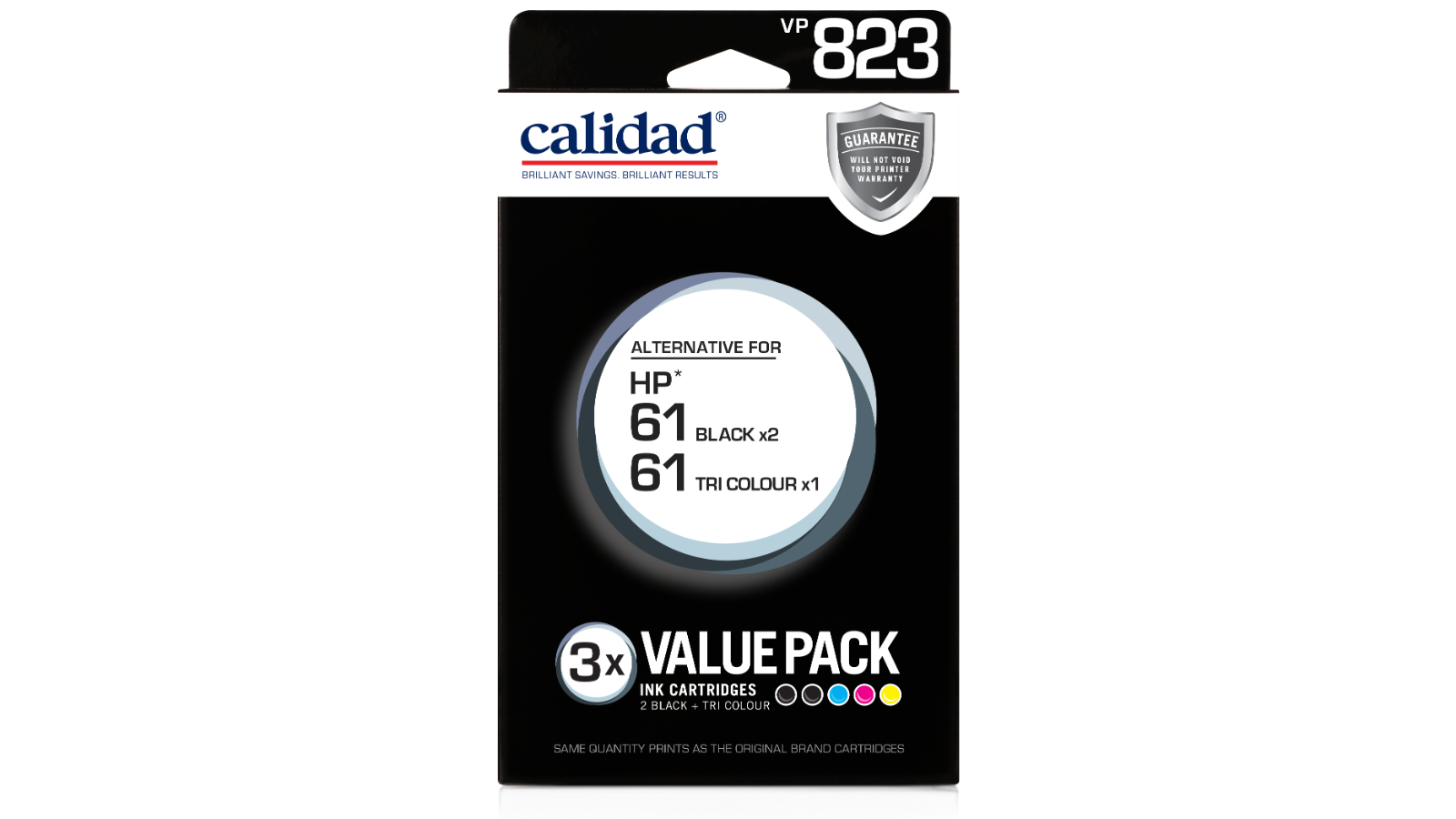 Calidad 3 Piece HP 61 Value Pack