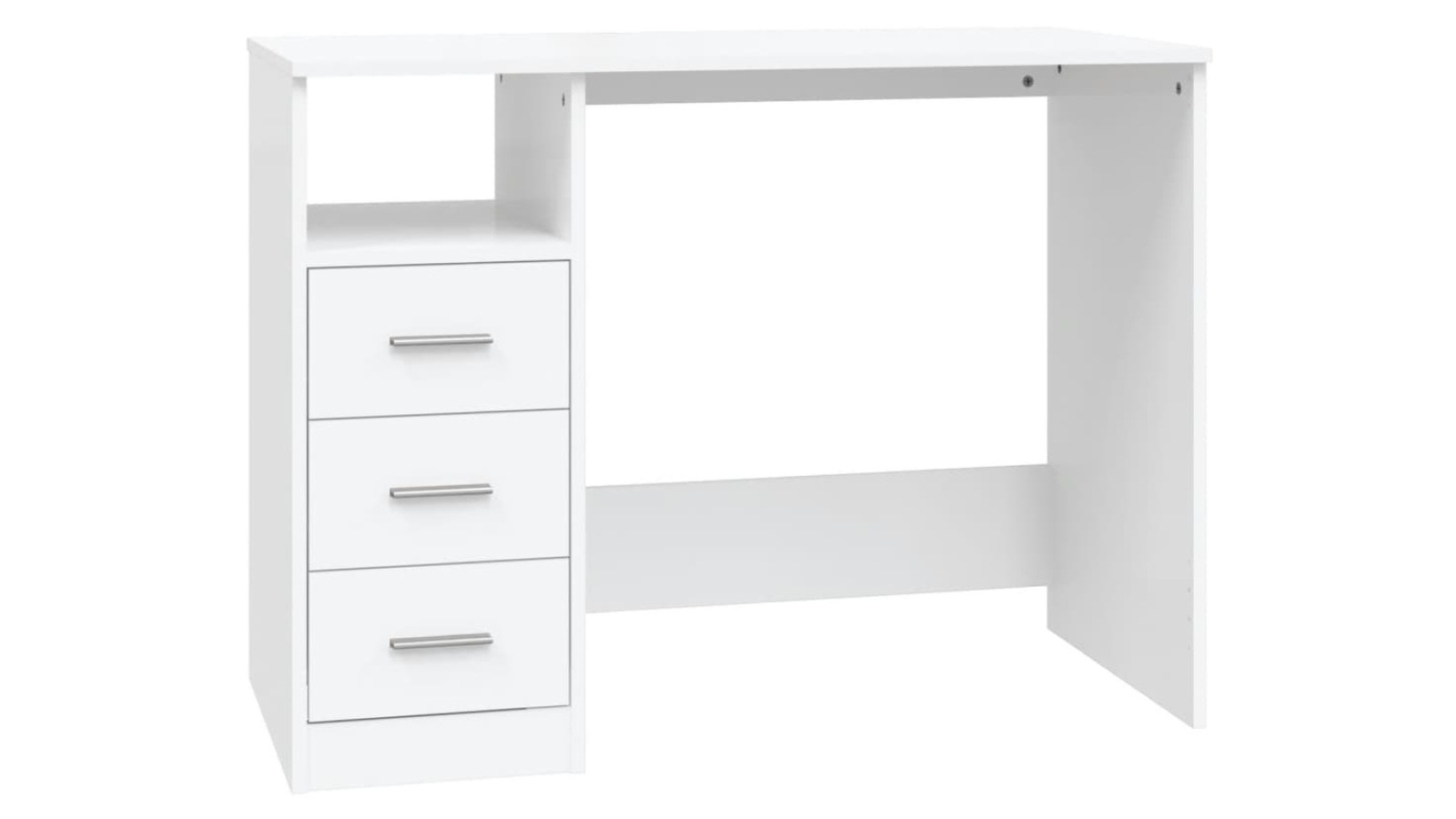 vidaXL White Engineered Wood 102 x 50 x 76cm Desk with Drawer
