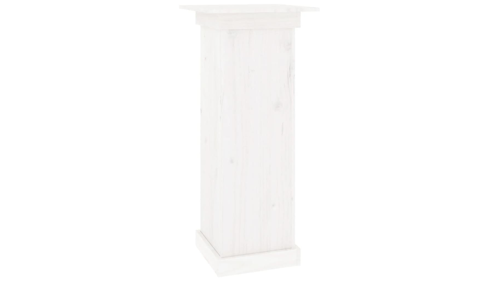 vidaXL White Solid Pine Wood Flower Stand - 40 x 40 x 90cm