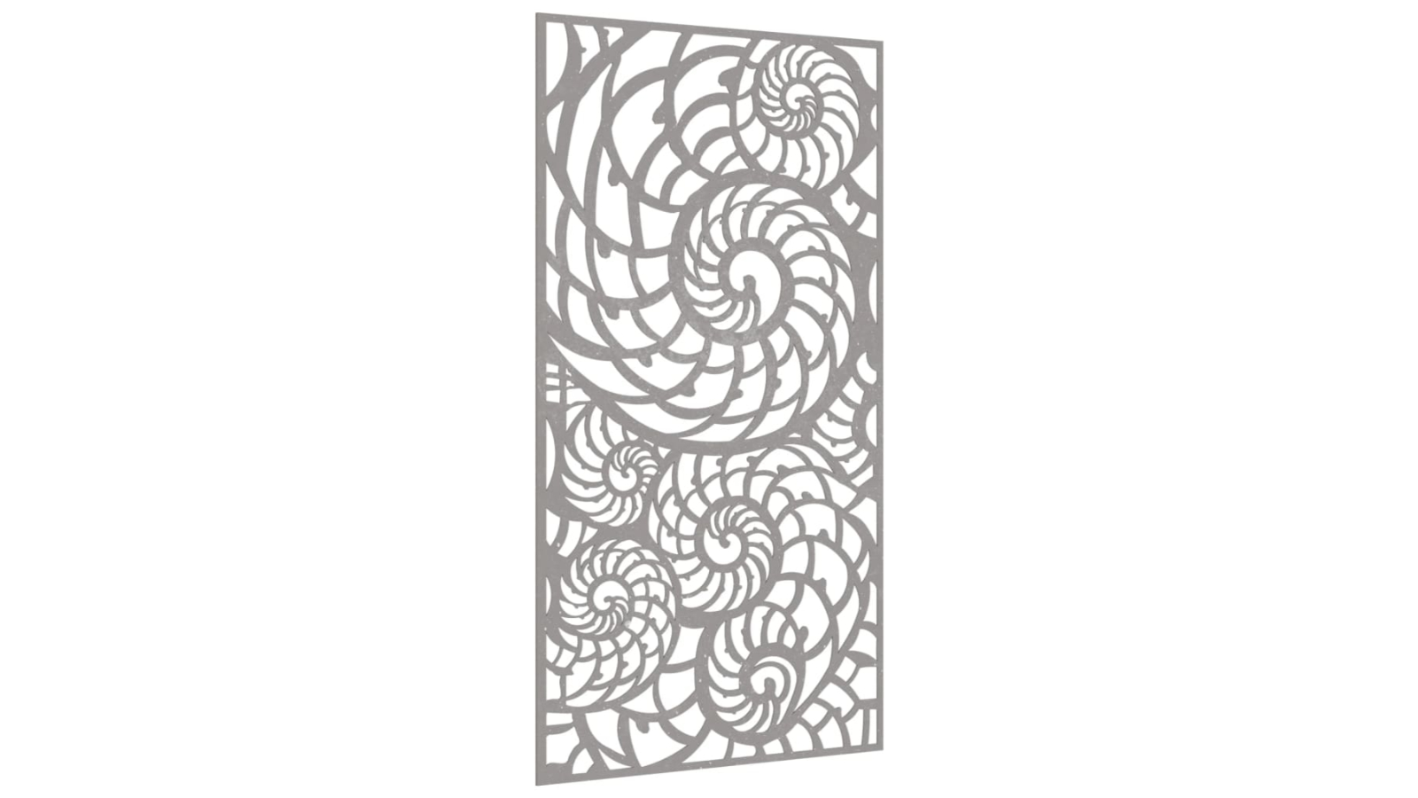 vidaXL Corten Steel 105 x 55cm Garden Wall Decoration - Shell Design