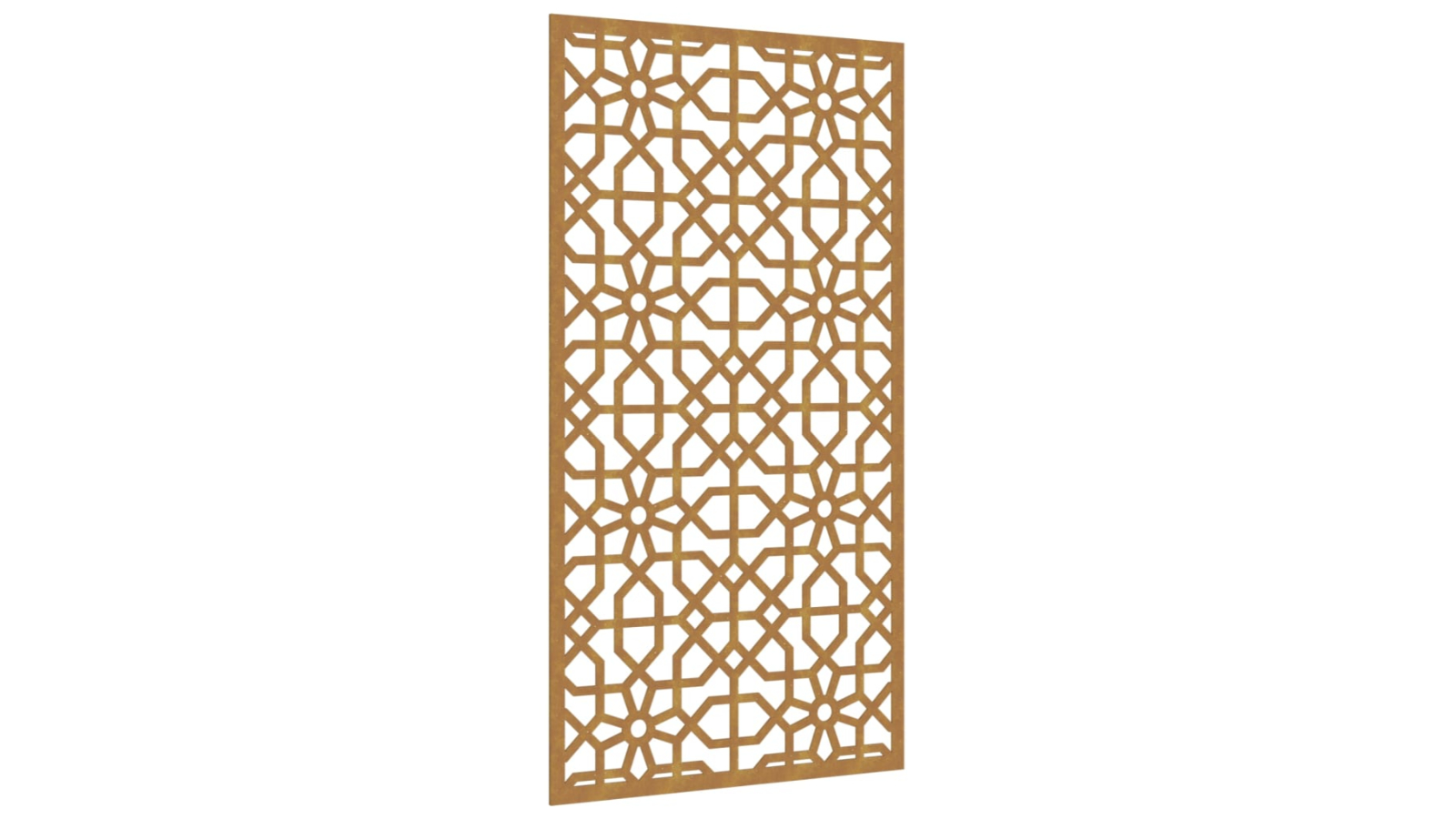 vidaXL Corten Steel 105 x 55cm Garden Wall Decoration - Moorish Design