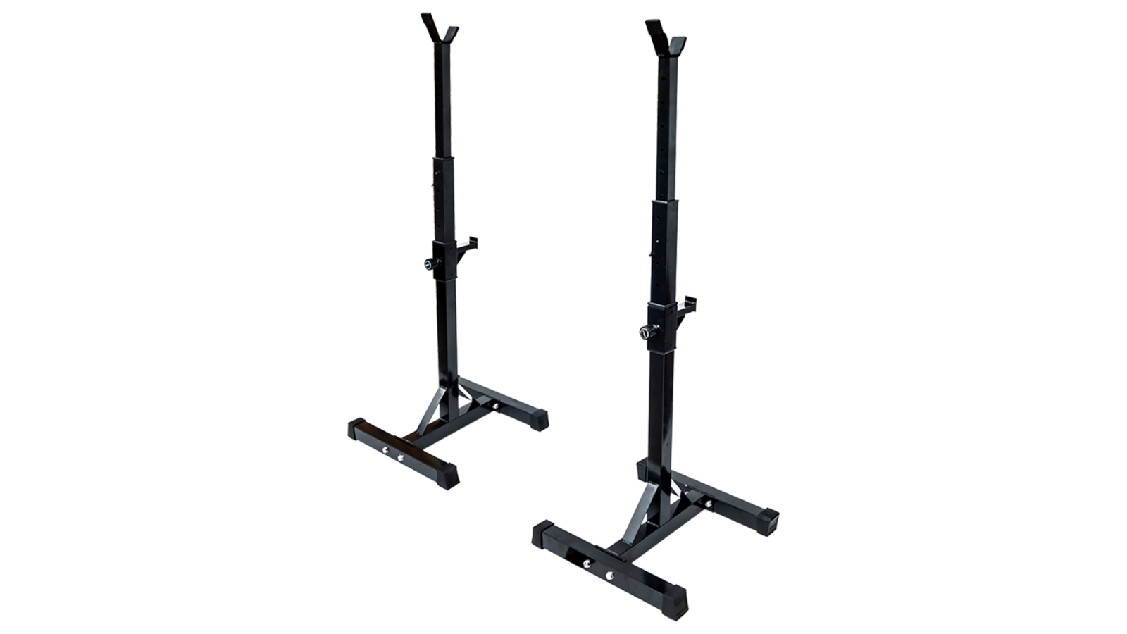 Pair of Adjustable Squat Rack Sturdy Steel Barbell Bench Press Stands GYM/HOME