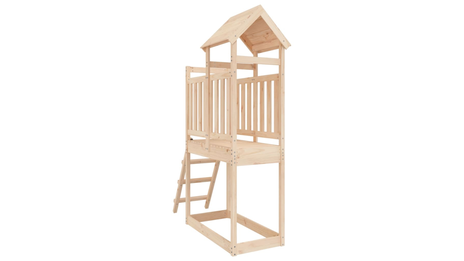 vidaXL Solid Pine Wood Outdoor Playset - 53 x 110 x 214cm