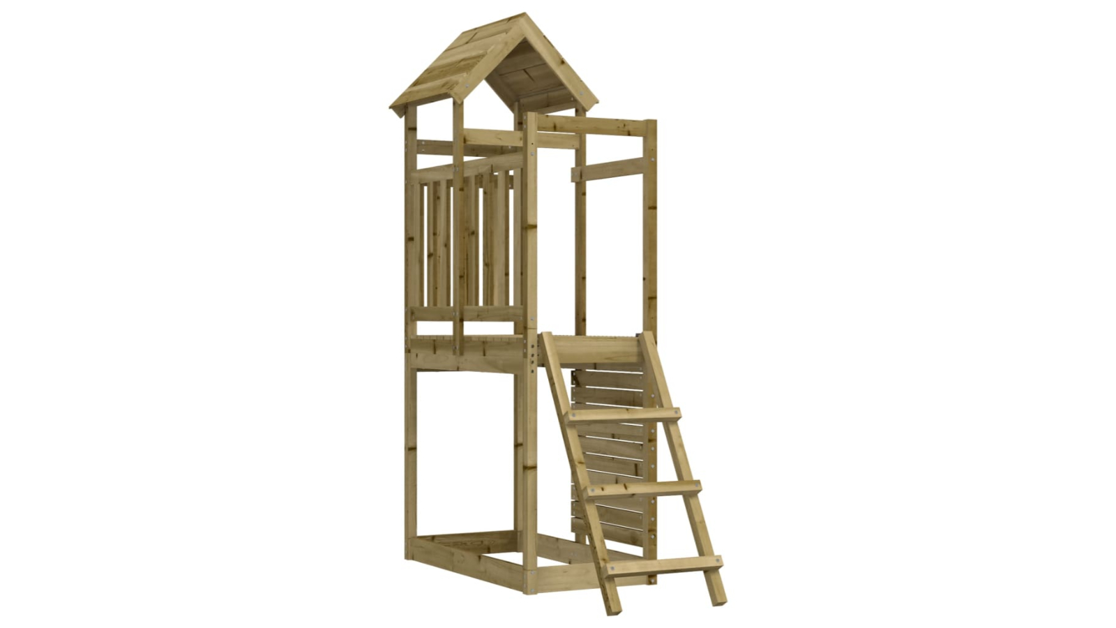 vidaXL Impregnated Pine Wood Outdoor Playset - 52.5 x 110.5 x 214cm