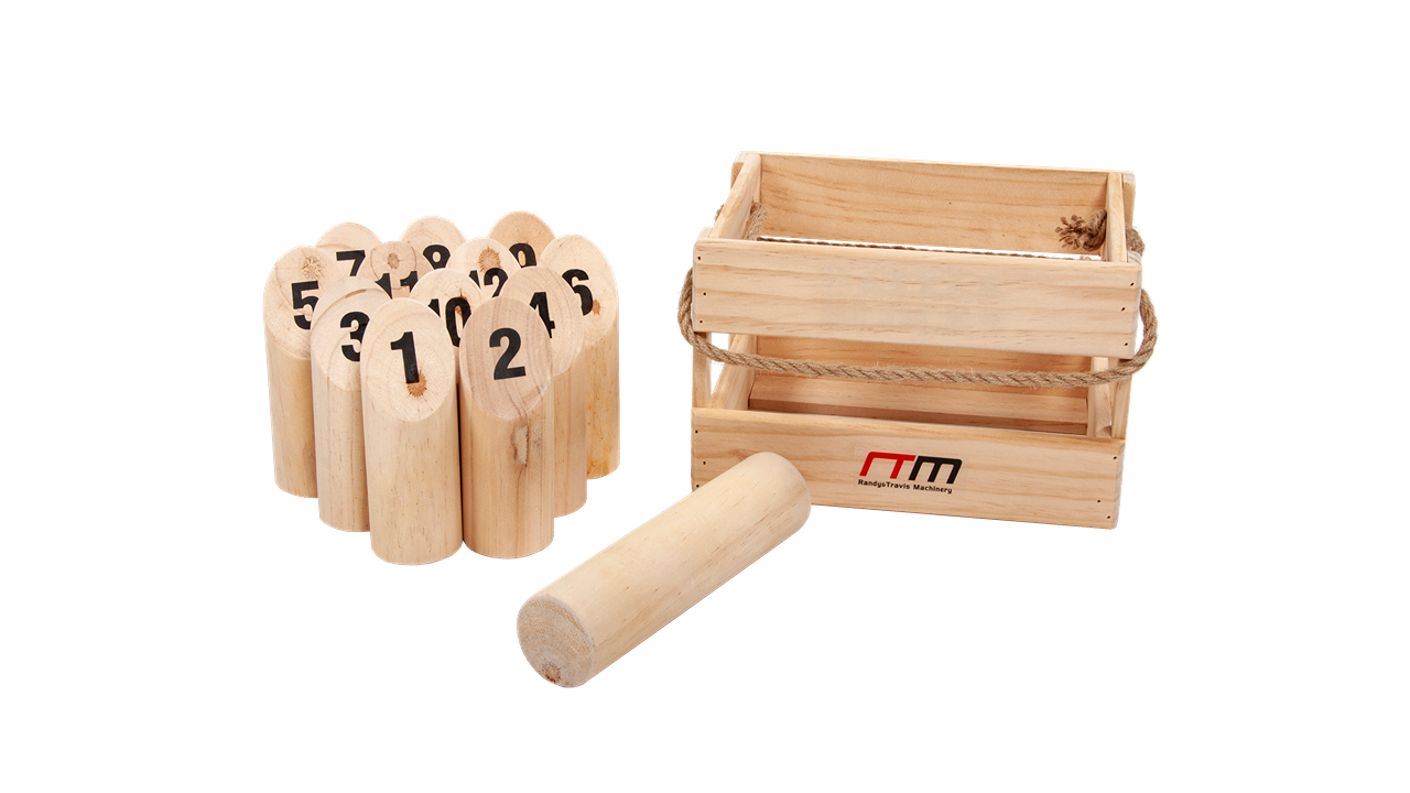 Serrano Number Toss Wooden Set Outdoor Games with Carry Case