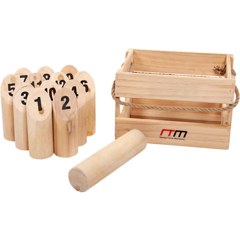 Serrano Number Toss Wooden Set Outdoor Games with Carry Case