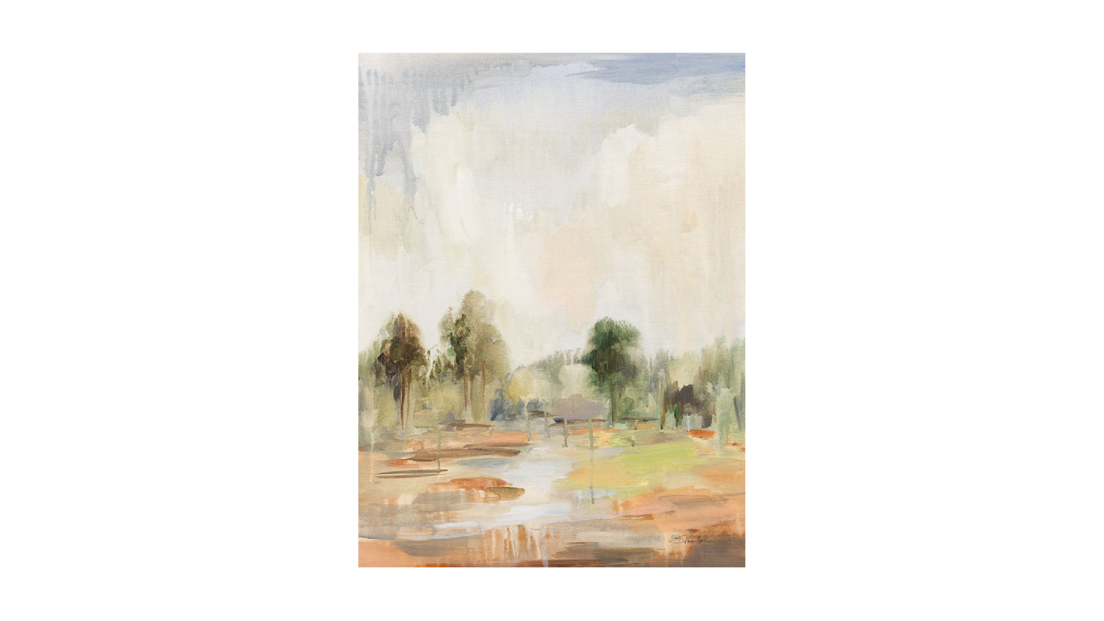 La Grolla Light Summer Rain II Unframed Canvas Wall Art