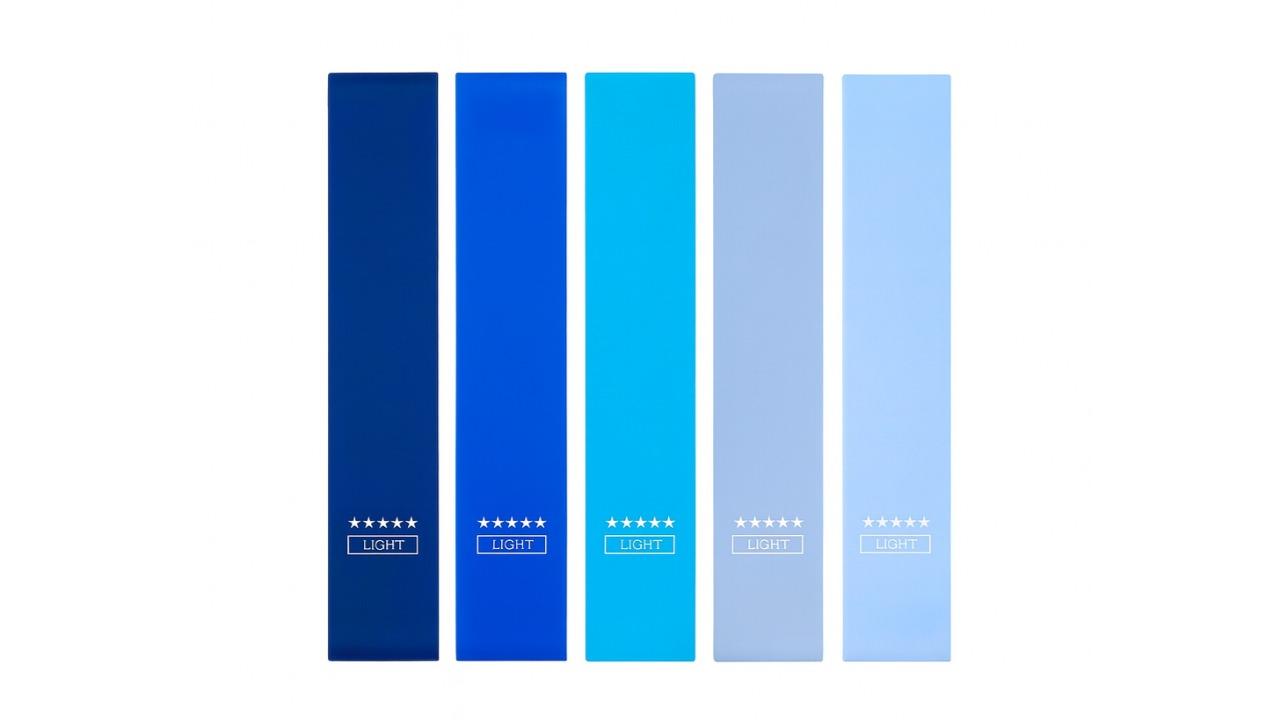 Kangaroo Fitness Set of 5 Yoga Resistance Band - Blue