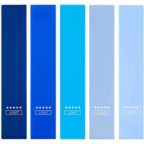 Kangaroo Fitness Set of 5 Yoga Resistance Band - Blue