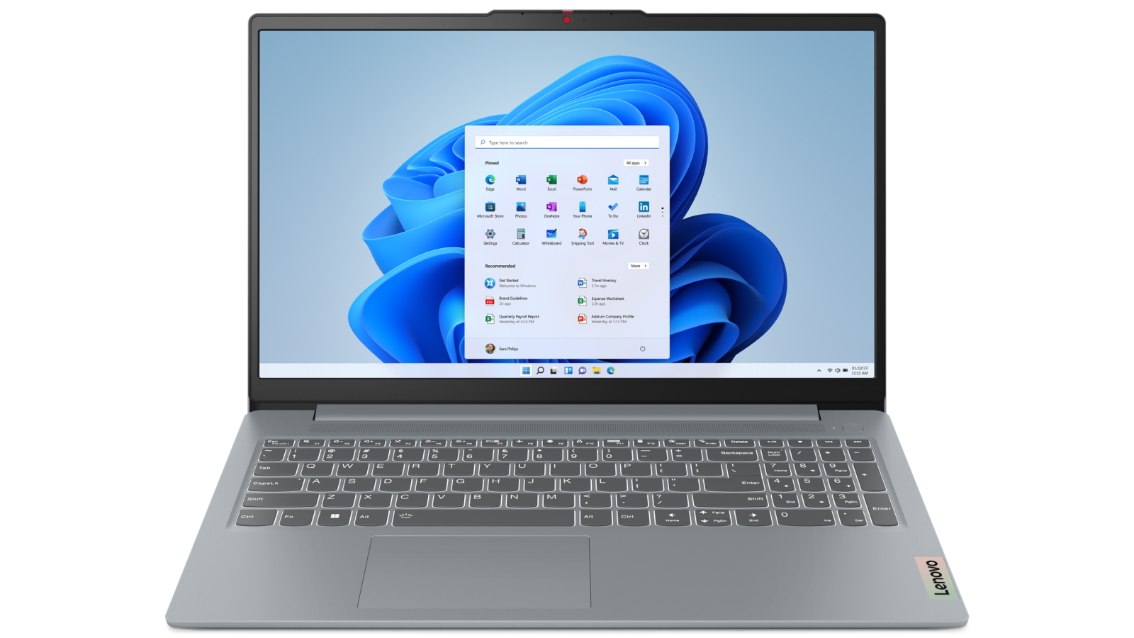 Lenovo IdeaPad Slim 3 15.6-inch Ryzen 5-5625U/16GB/512GB SSD Laptop - Arctic Grey