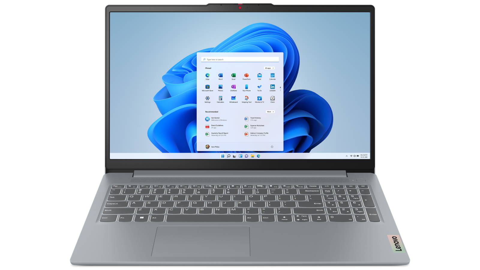 Lenovo IdeaPad Slim 3 15.6-inch Ryzen 3-7320U/8GB/128GB SSD Laptop - Arctic Grey