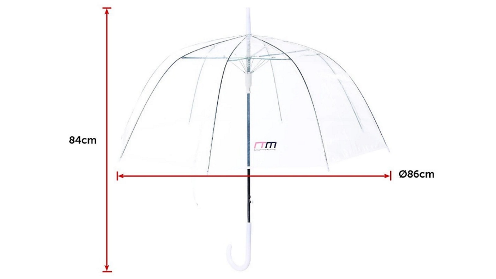 Serrano 5x Clear Transparent Umbrella Harvey Norman