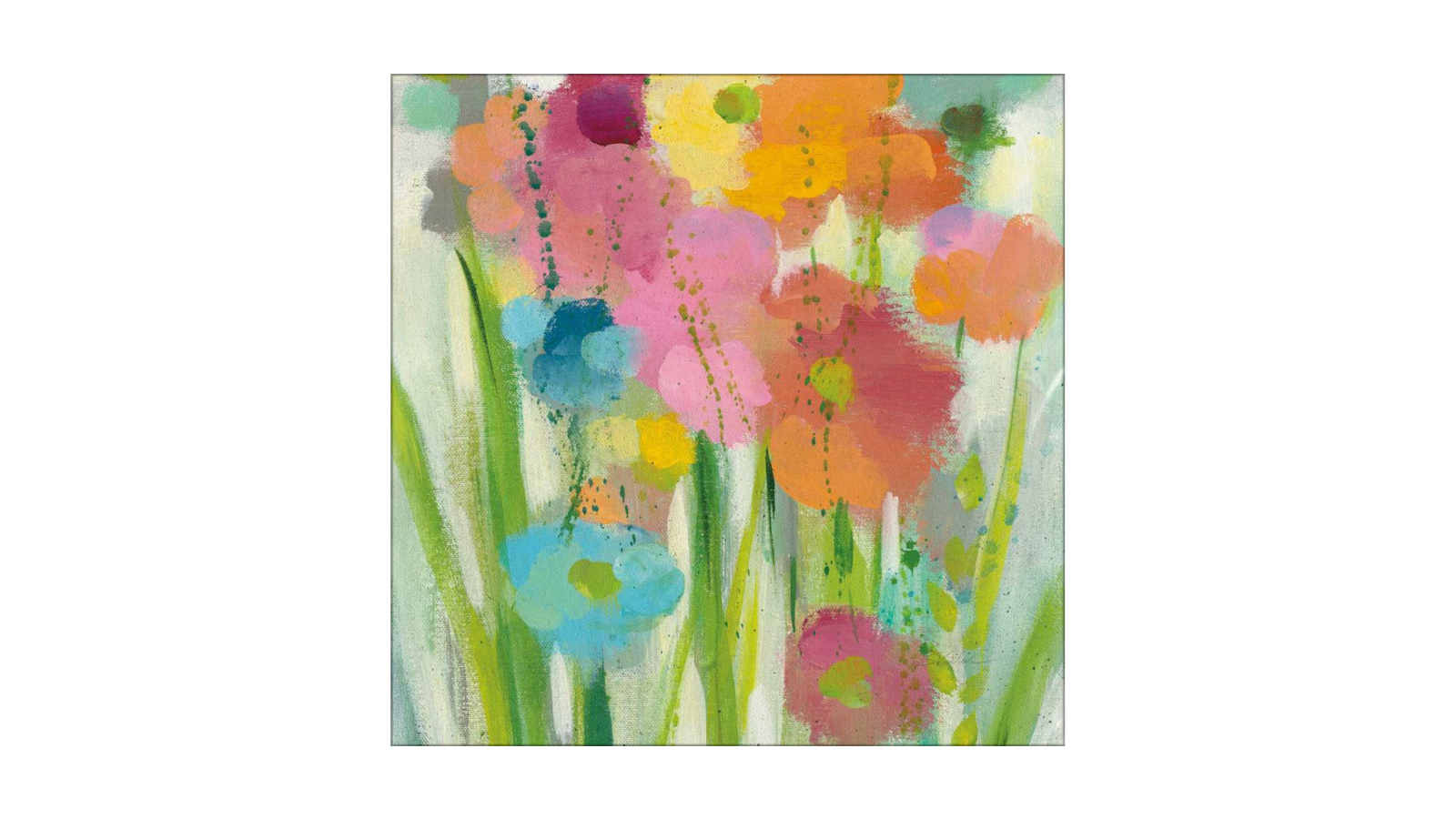 La Grolla Longstem Bouquet I Square II Unframed Canvas Wall Art