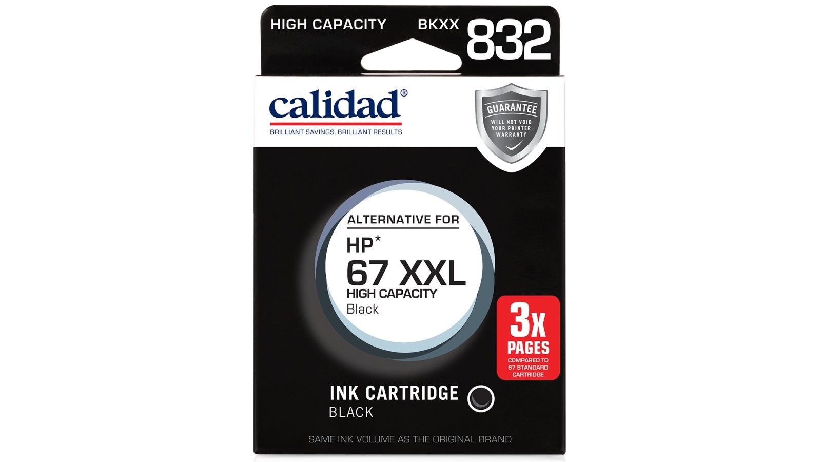 Calidad HP 67XXL Black Ink Cartridge