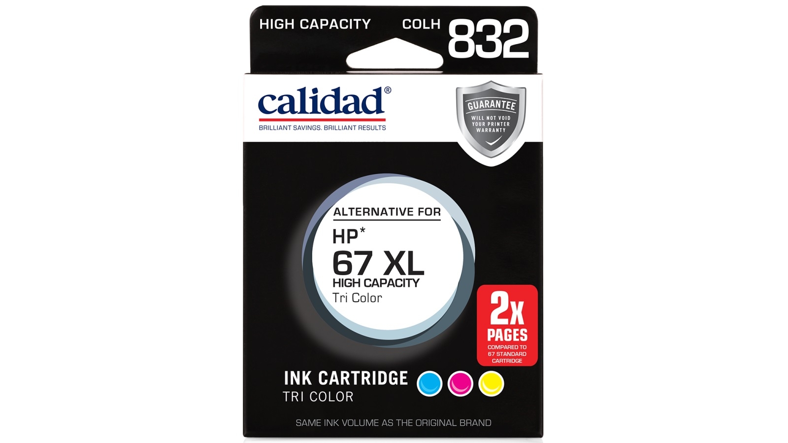Calidad HP 67XL Tri Colour Ink Cartridge