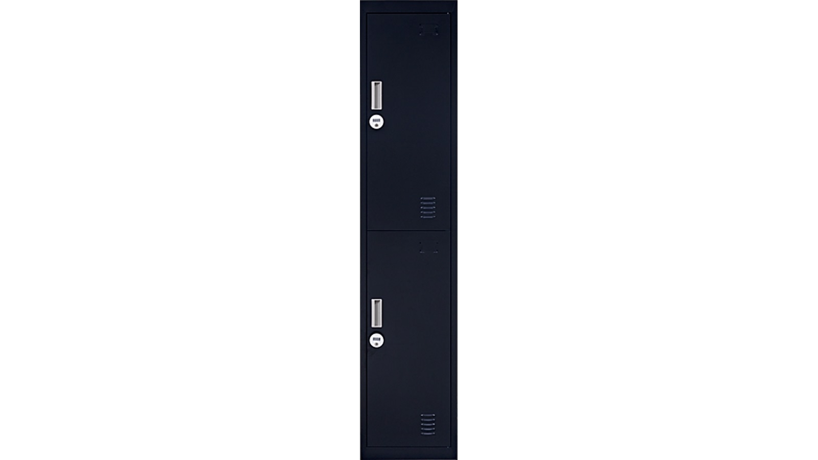 Serrano 2-Door Vertical 4-Digit Combination Locker - Black