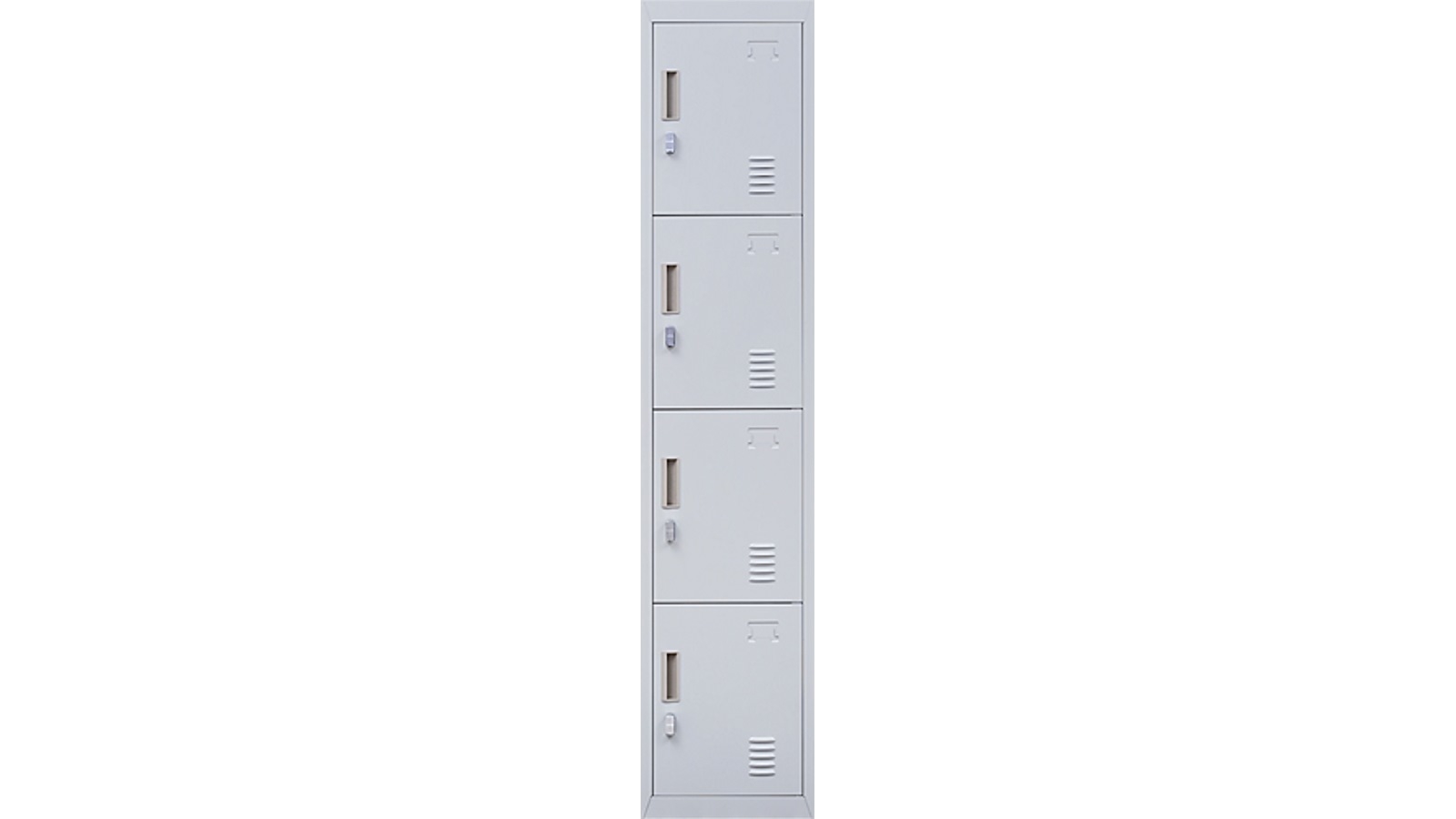 Serrano 4-Door Padlock Vertical Locker - Grey