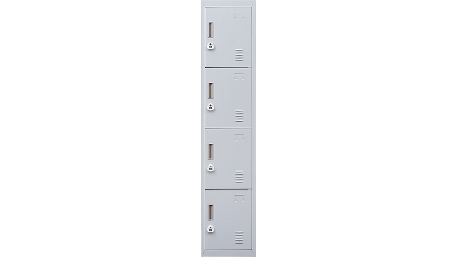 Serrano 4-Door 3-Digit Combination Vertical Locker - Grey
