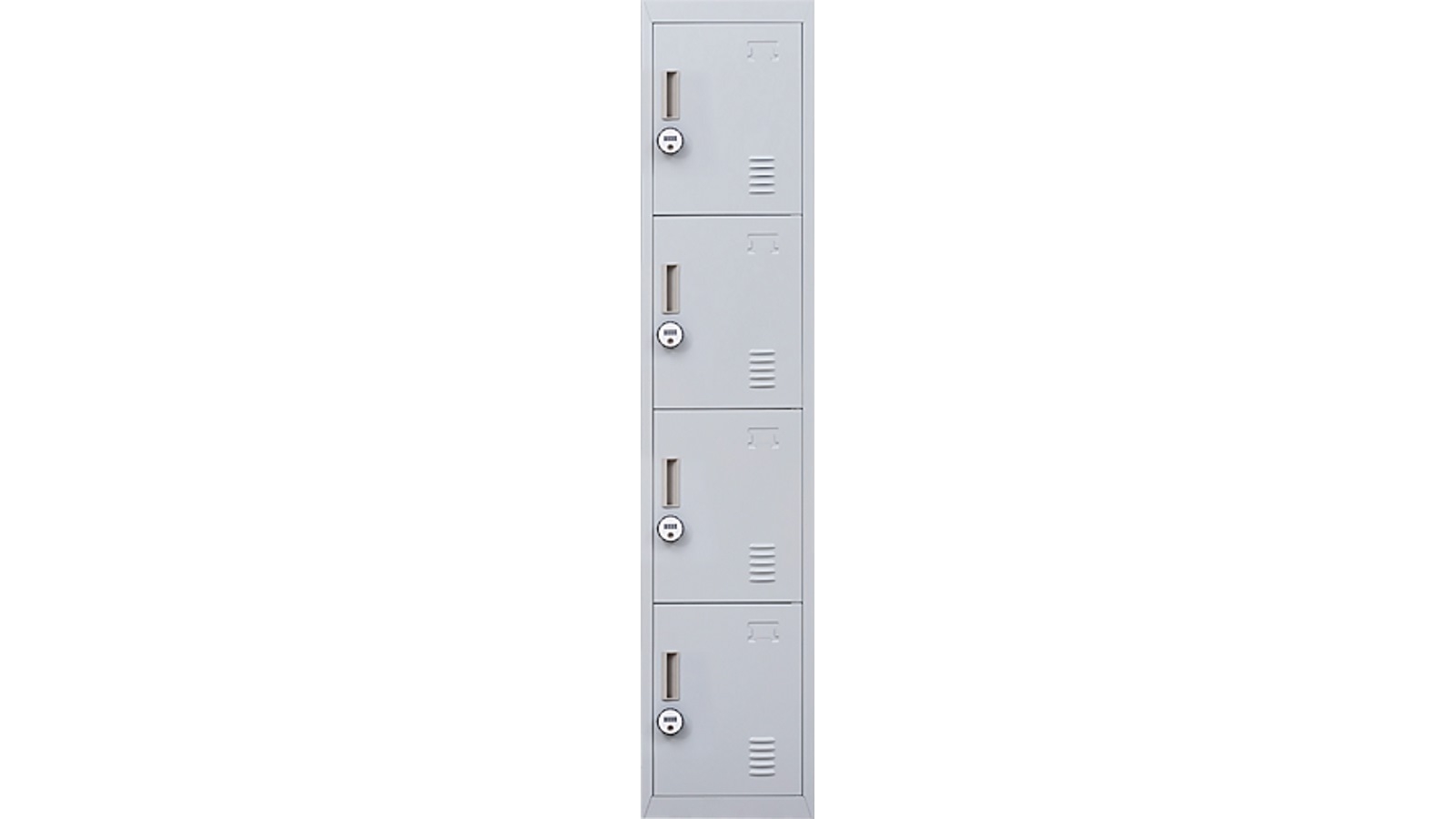 Serrano 4-Door 4-Digit Vertical Locker - Grey
