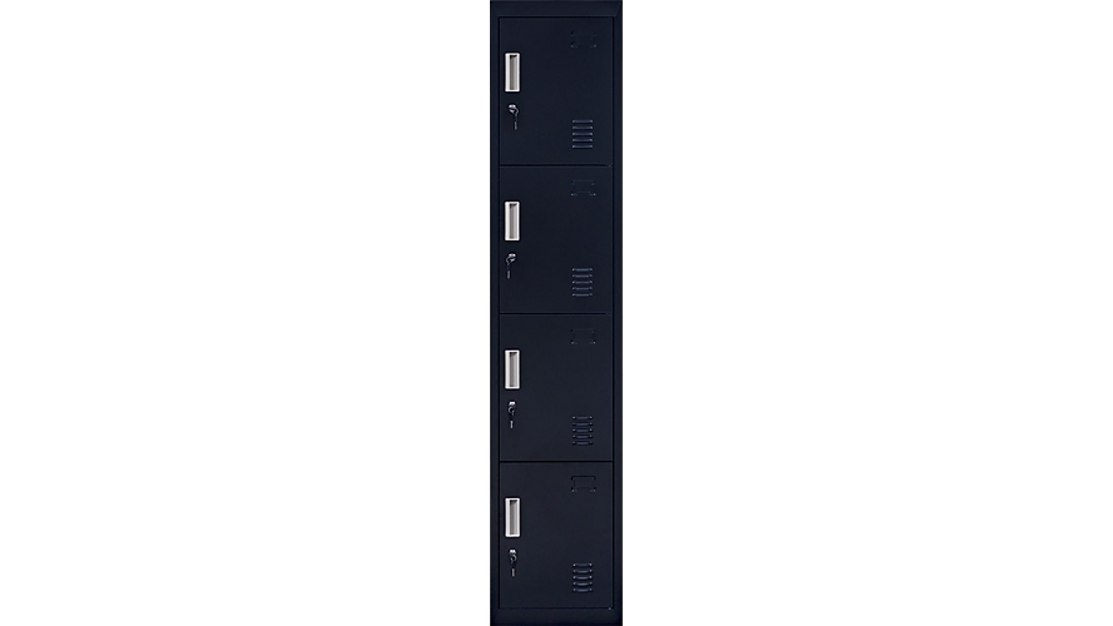 Serrano 4-Door 2 Key Vertical Locker - Black