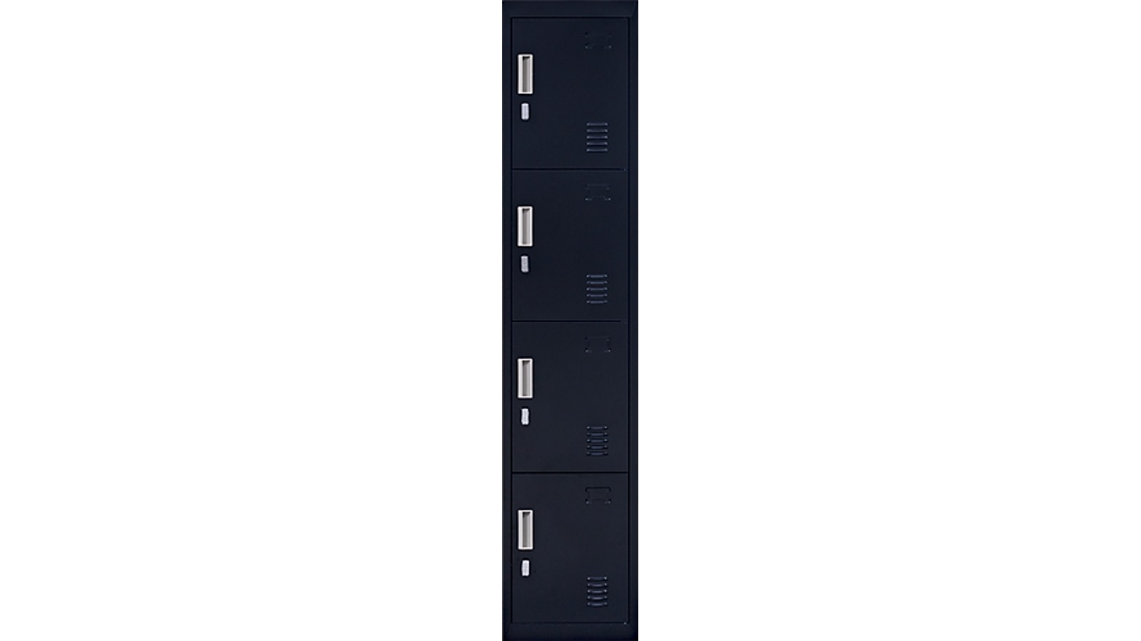 Serrano 4-Door Padlock Vertical Locker - Black