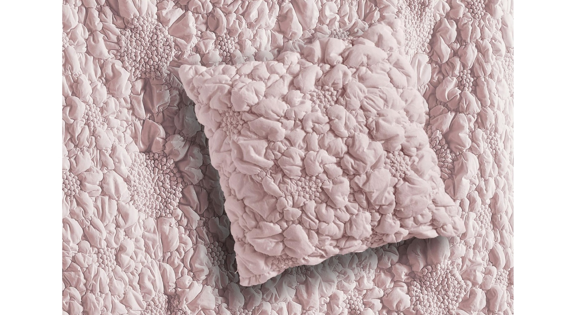 L'Avenue Luxury Magnolia Pink Square Cushion