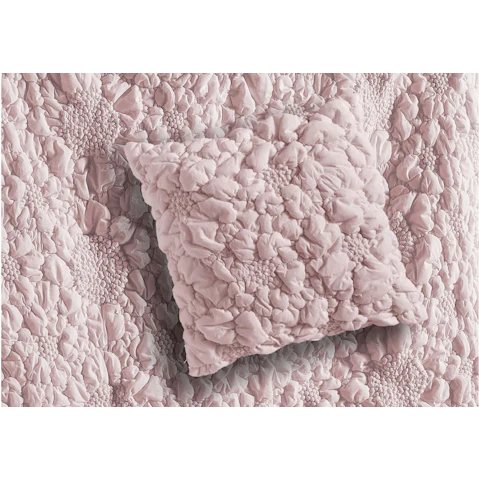 L'Avenue Luxury Magnolia Pink Square Cushion