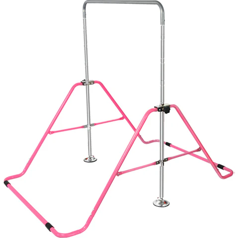 Serrano Kids Gymnastics Bars Training Horizontal Bar Monkey Kip Bar - Light Pink