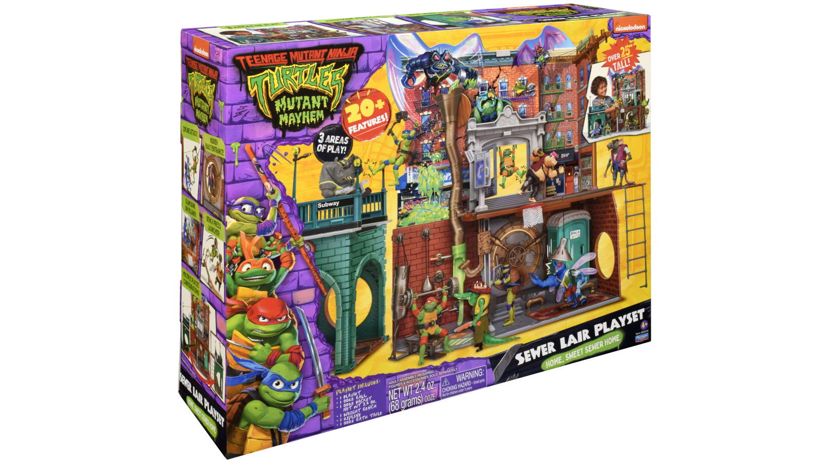 TMNT Mutant Mayhem Movie Sewer Lair Playset Harvey Norman