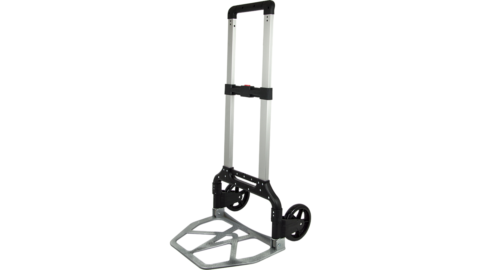 Serrano Silver/Black Portable Collapsible Luggage Trolley