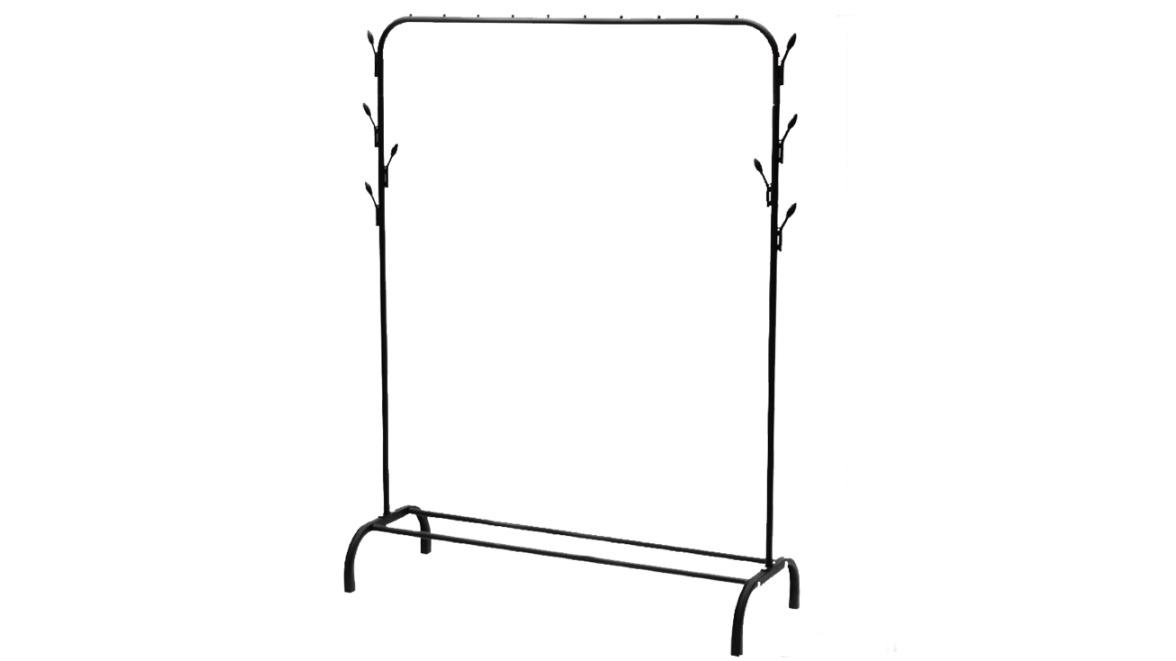 Serrano Black Heavy Duty Closet Organizer Metal Garment 